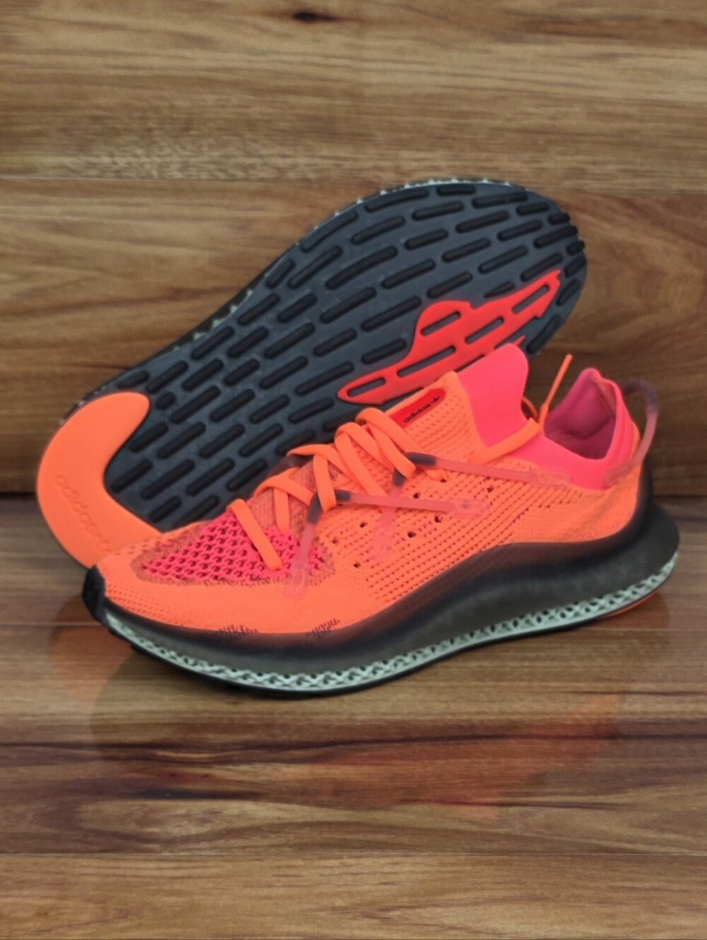 Adidas 4D Fusio Screaming Orange FY5929 Primeknit Mens Size 6 Women's Size 7.5